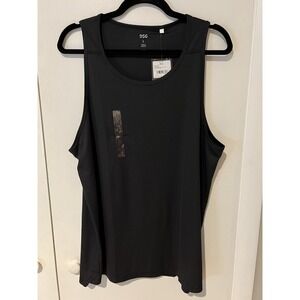 NWT DSG Men's Tank Top Pure Black Size Large Running Training Gymwear Activewear